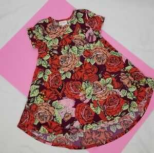 Lularoe Girls Dress Size 6 Floral Multicolor